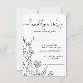 Carte RSVP Dainty Elegance Song Request