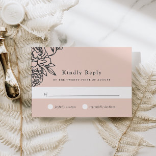 Carte RSVP de jardin secret