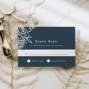 Carte RSVP de jardin secret