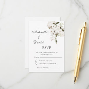 Carte RSVP de mariage espagnol Boho