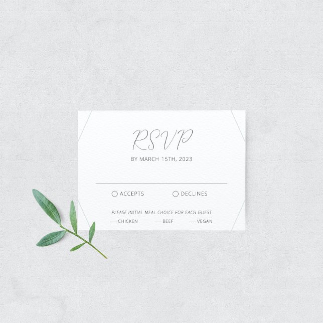 Carte RSVP de mariage Eucalyptus bleu (Créateur téléchargé)