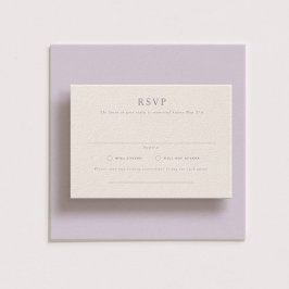 Carte RSVP de mariage paysager formelle Parker