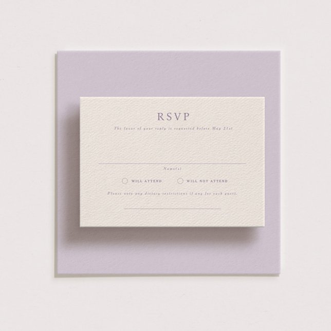 Carte RSVP de mariage paysager formelle Parker (Créateur téléchargé)