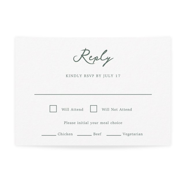 Carte RSVP de mariage Pensacola (Créateur téléchargé)
