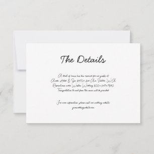 Carte RSVP de mariage pour gâteau à main fantaisie