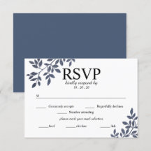 Carte RSVP de mariage pour Parties scintillant vég