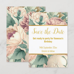 CARTE RSVP DE RÉPONSE FLORALE ÉLÉGANTE SAGE