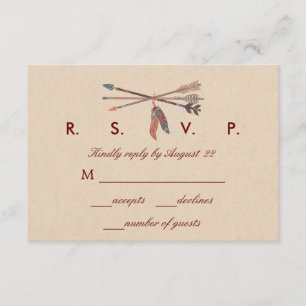 Carte RSVP Dream Catcher Wedding