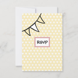 Carte RSVP du tracteur de Mariage campagnard perso