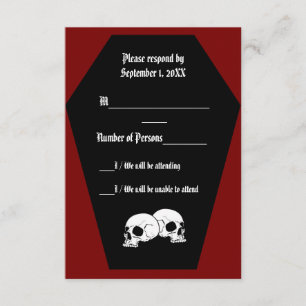 Carte RSVP Ebony II (rouge) au café