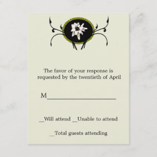 Carte RSVP Edelweiss