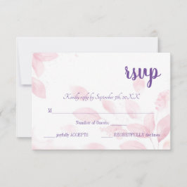 Carte RSVP élégante - Entièrement personnalisable