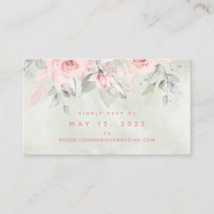 Carte RSVP en ligne Mariage Rose Blusing