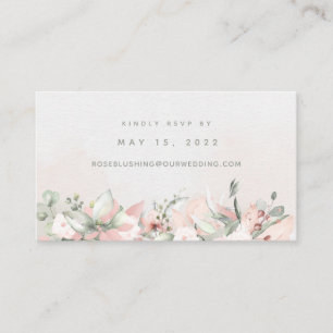 Carte RSVP en ligne Mariage Rose Blusing