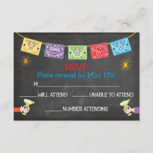 Carte RSVP Fiesta mexicaine