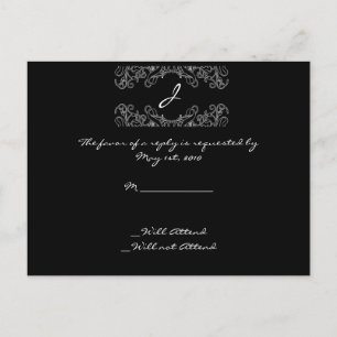 Carte RSVP florale