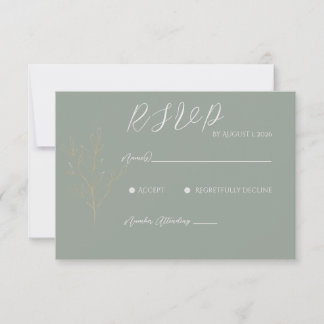 Carte RSVP Forêt Romantique