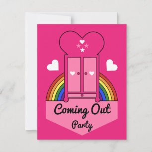 Carte RSVP Gay Party