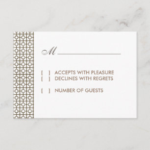 Carte RSVP Hollywood vintage