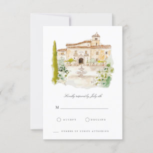 Carte RSVP italienne Toscane