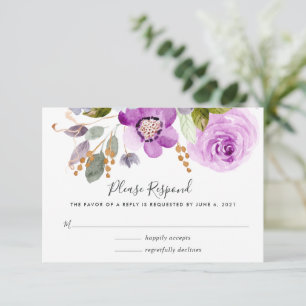 Carte RSVP Lilac Blooms