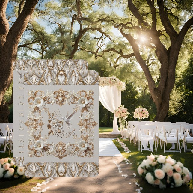 Carte RSVP Mariage de colibri blanc (Créateur téléchargé)