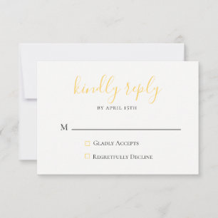 Carte RSVP Mariage de verger Citrus