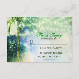 carte RSVP mariage plage