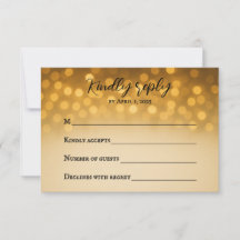 Carte RSVP Mariage Vow Starlight