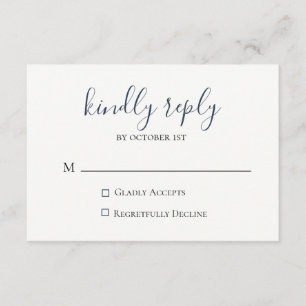 Carte RSVP Mauve Wedding