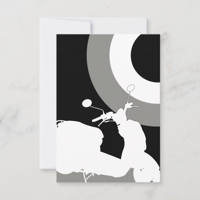 Carte RSVP Mod Scooter (Devant)