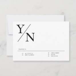 Carte RSVP moderne et minimale