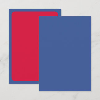 Carte RSVP moderne personnalisée - Duo Bleu et Cri