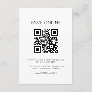 Carte RSVP Monogramme en ligne