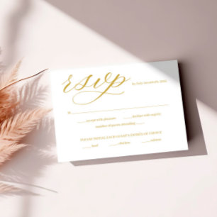 Carte RSVP noir et blanc avec enveloppe