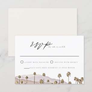 Carte RSVP PALM SPRINGS California Mountain Skylin