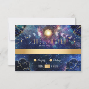 Carte RSVP Phase Lune céleste