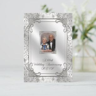 Carte RSVP photo pour le 60e anniversaire du Maria