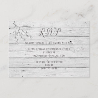 Carte RSVP/Réponse de destination Ancre plage