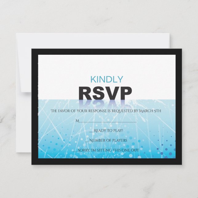 Carte RSVP réponse du Bat mitzvah de la barre de H (Devant)