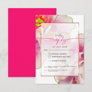 Carte RSVP RSVP pour le choix de repas pour les to