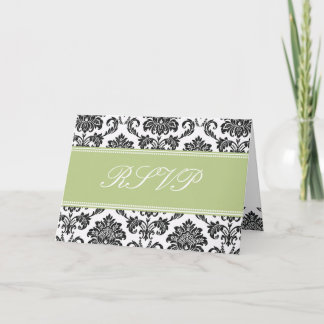Carte RSVP Sage Damas