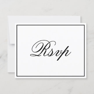 Carte RSVP Script élégant