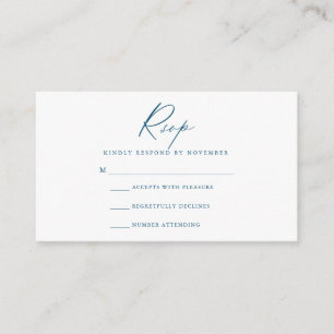 Carte RSVP Script Moderne