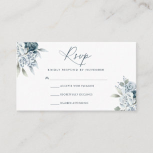 Carte RSVP Script Moderne