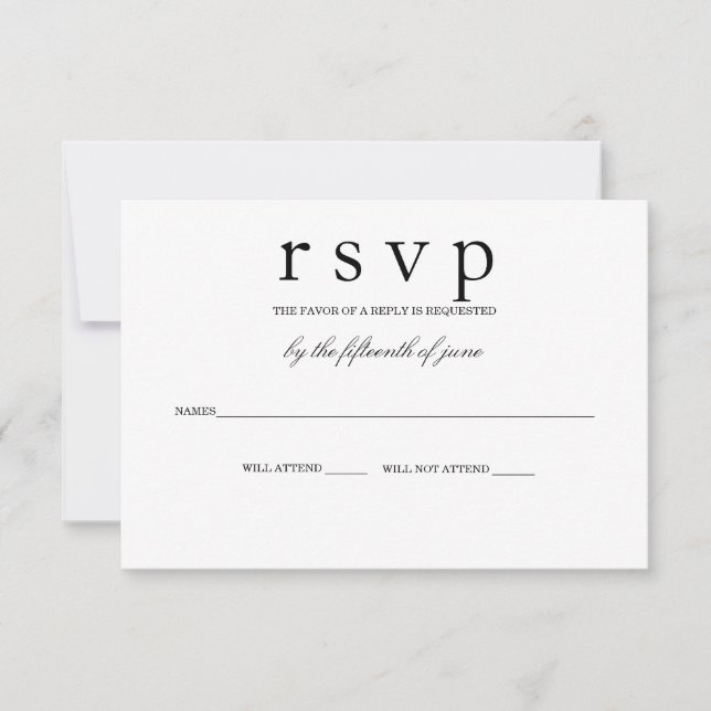 Carte RSVP SideBar (Devant)