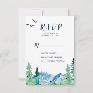 Carte RSVP simple Rocky Mountain