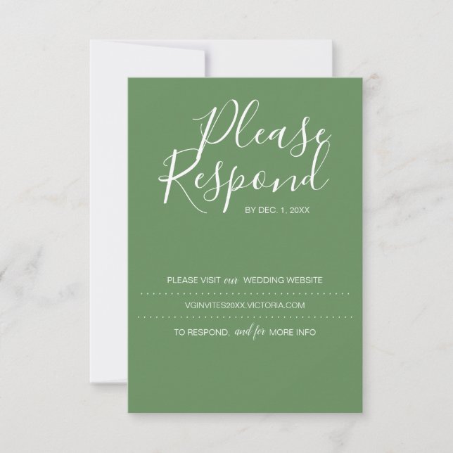 Carte RSVP, site Mariage (Devant)