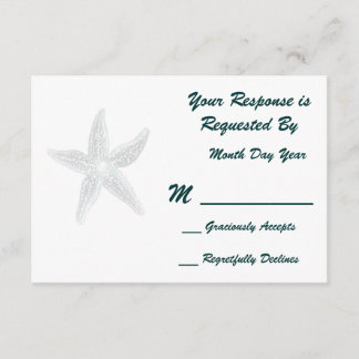 Carte RSVP Starfish