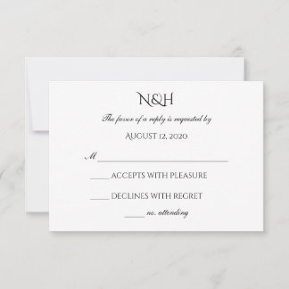 Carte RSVP Sweet Elegance